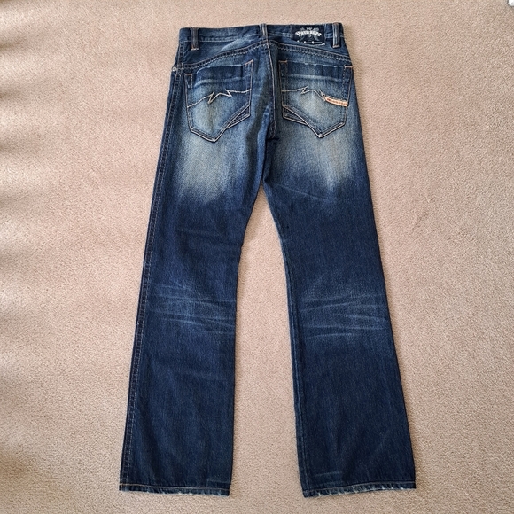 Parasuco Jeans Men's 29 Blue Fade Dark Wash Denim 29W x 32L Vintage - Picture 7 of 16